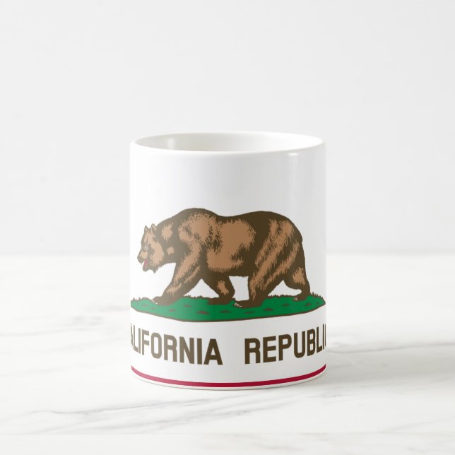 Taza De Café Bandera de California (Centro)