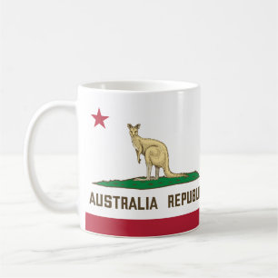 Taza De Café Bandera de California de Australia
