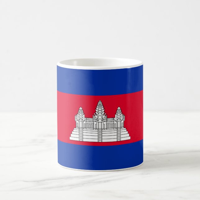 Taza De Café Bandera de Camboya (Centro)