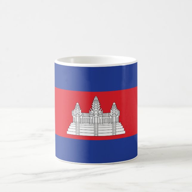 Taza De Café Bandera de Camboya (Centro)