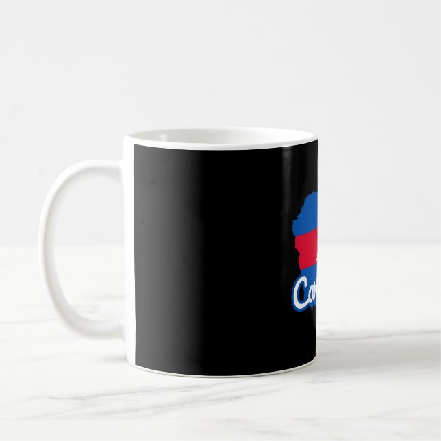 Taza De Café Bandera de Camboya � espíritu de Australia (Izquierda)
