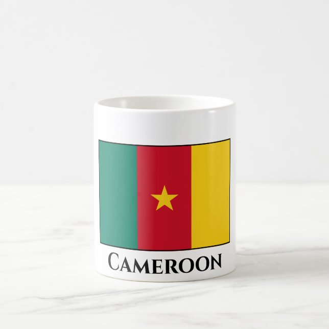 Taza De Café Bandera de Camerún (Centro)