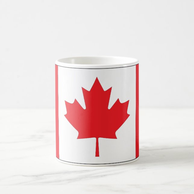 Taza De Café Bandera de Canadá (Centro)