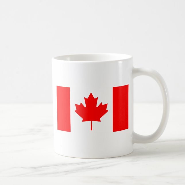 Taza De Café Bandera de Canadá (Derecha)