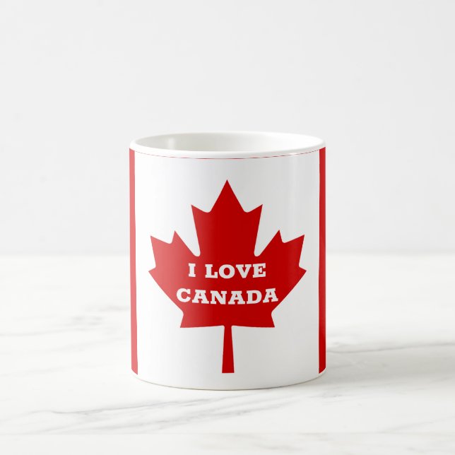 Taza De Café Bandera de Canadá (Centro)