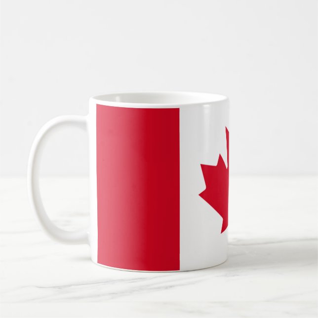 Taza De Café Bandera de Canadá (Izquierda)