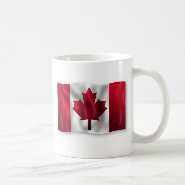 Taza De Café Bandera de Canadá (Derecha)
