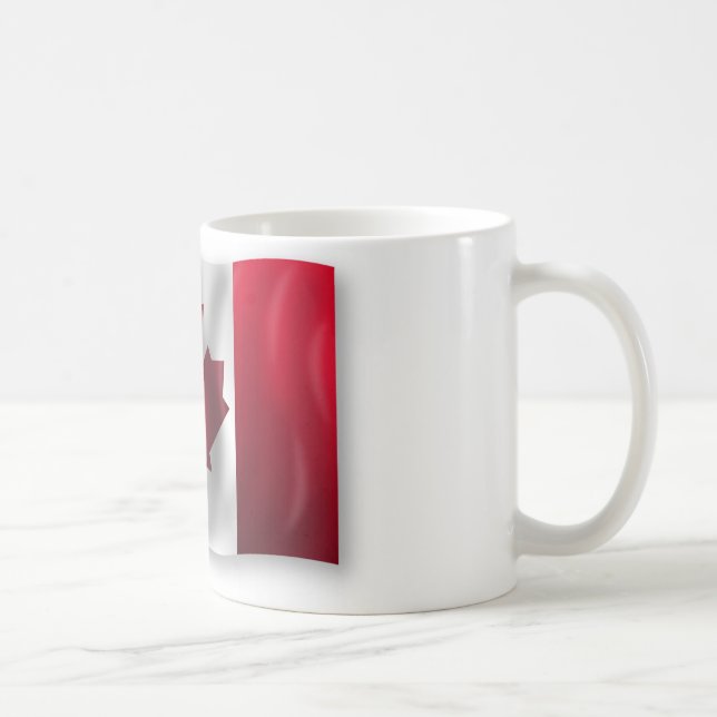 Taza De Café Bandera de Canadá (Derecha)