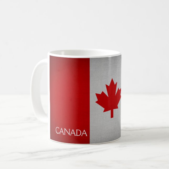 Taza De Café Bandera de Canadá (Anverso izquierdo)