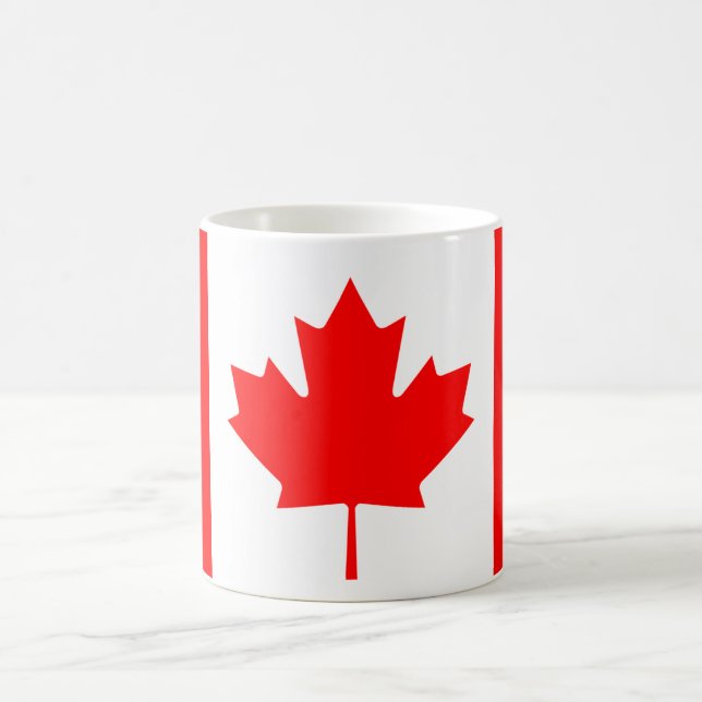 Taza De Café Bandera de Canadá (Centro)