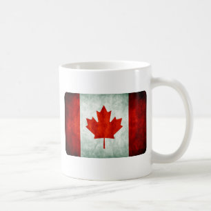 Taza De Café Bandera de Canadá con problemas