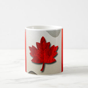 Taza De Café Bandera de Canadá cromada por Shirley Taylor