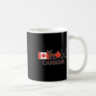 Taza De Café Bandera de Canadá Hoja de Arce Canadiense Ciervo H