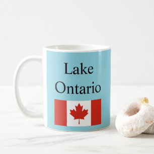 Taza De Café Bandera de Canadá Lago Ontario