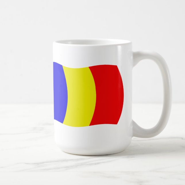 Taza De Café Bandera de Chad Mug (Derecha)