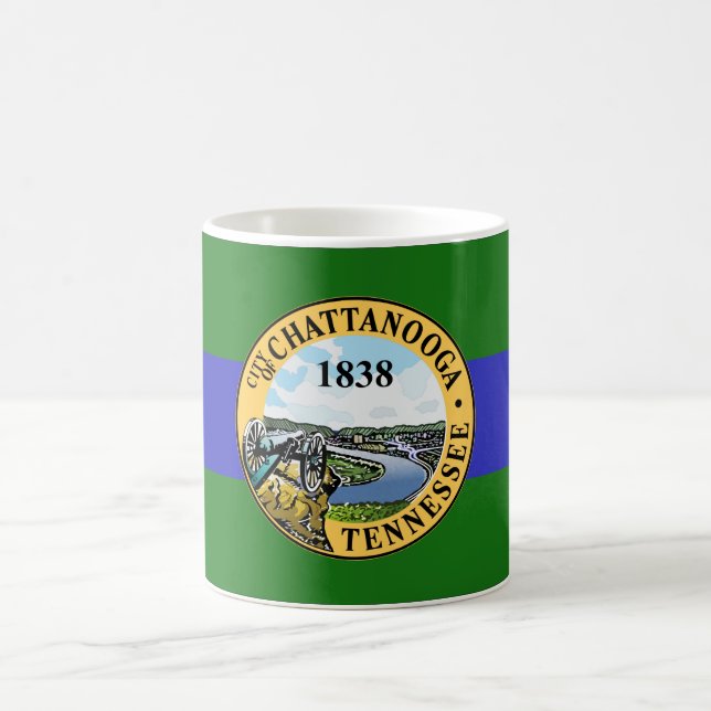 Taza De Café Bandera de Chattanooga (Tennessee) (Centro)