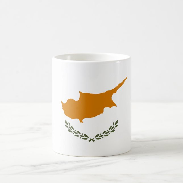 Taza De Café Bandera de Chipre (Centro)