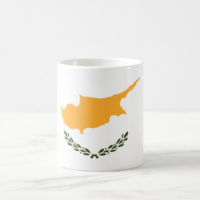 Taza De Café Bandera de Chipre (Centro)