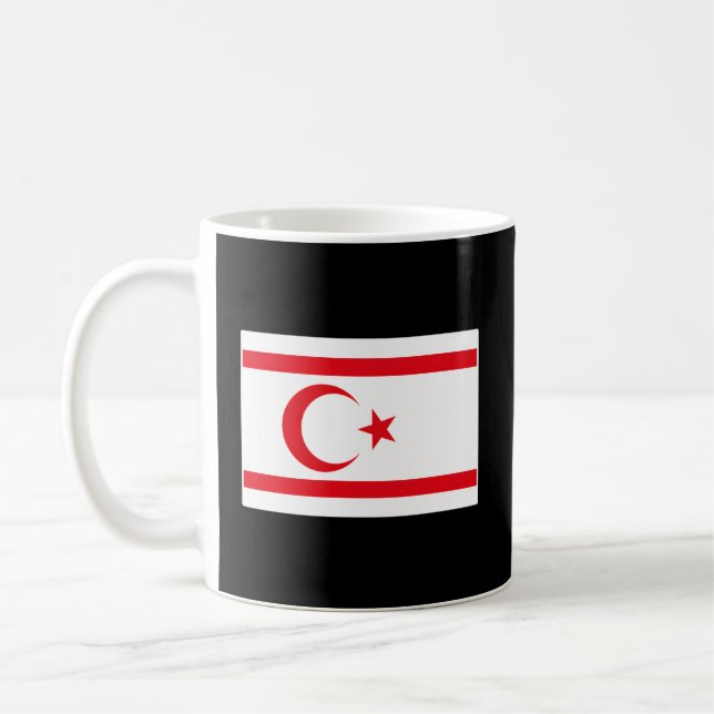 Taza De Café Bandera de Chipre Septentrional (Izquierda)