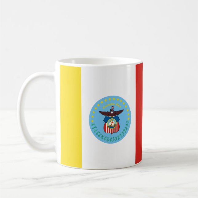 Taza De Café Bandera de Colón, Ohio Coffee Mug (Izquierda)