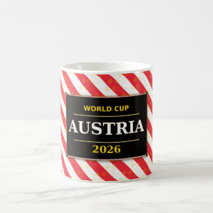 Taza De Café Bandera de colores de rayas diagonales para aficio