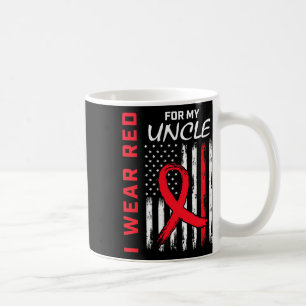 Taza De Café Bandera de concienciación sobre enfermedades cardí