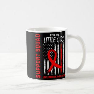Taza De Café Bandera de concienciación sobre enfermedades cardí