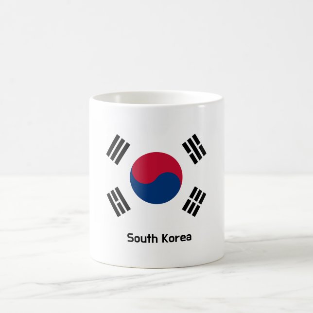 Taza De Café Bandera de Corea del Sur (Centro)