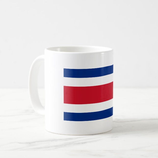 Taza De Café Bandera de Costa Rica (Anverso izquierdo)