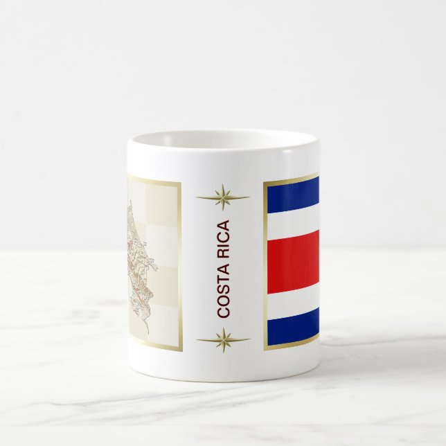 Taza De Café Bandera de Costa Rica + taquilla (Centro)