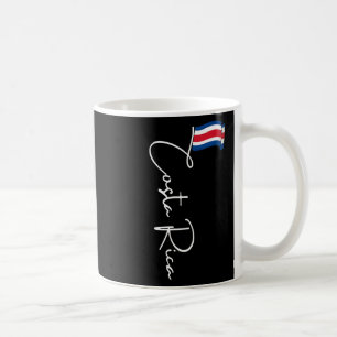 Taza De Café Bandera de Costa Rica vacaciones tropical Pura vid