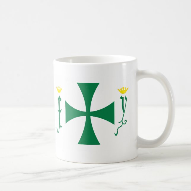 Taza De Café Bandera de Cristóbal Colón (Derecha)