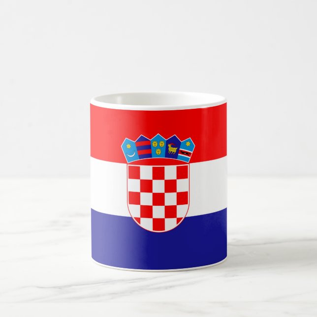 Taza De Café Bandera de Croacia (Centro)