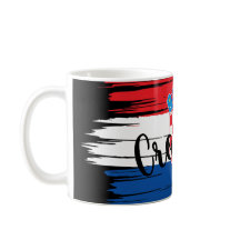 Bandera de Croacia de pincel artístico