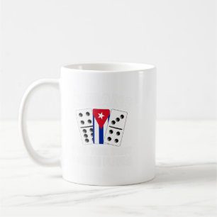 Taza De Café Bandera de Cuba Domino Cubano Cubano Domi