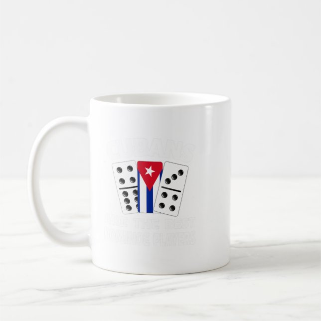 Taza De Café Bandera de Cuba Domino Cubano Cubano Domi (Izquierda)