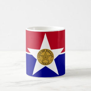 Taza De Café Bandera de Dallas (Texas)