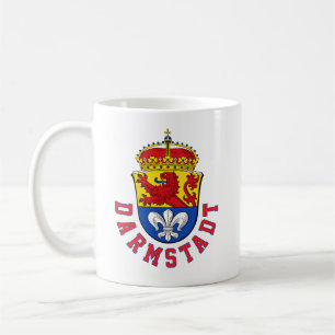 Taza De Café Bandera de Darmstadt, Alemania