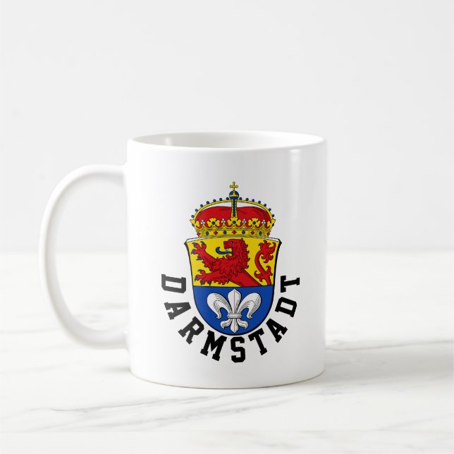 Taza De Café Bandera de Darmstadt, Alemania (Izquierda)