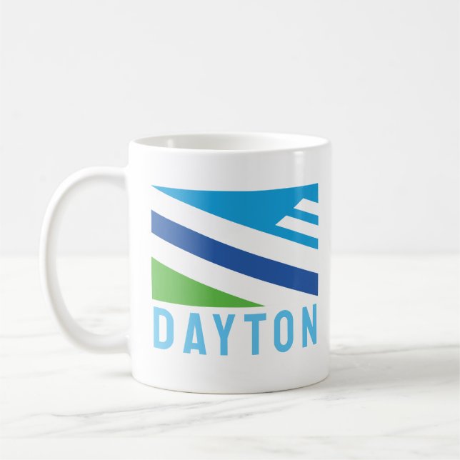 Taza De Café Bandera de Dayton, Ohio (2021) (Izquierda)