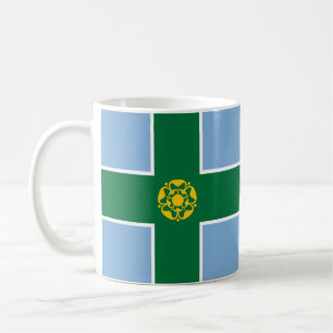 Taza De Café Bandera de Derbyshire Coffee Mug