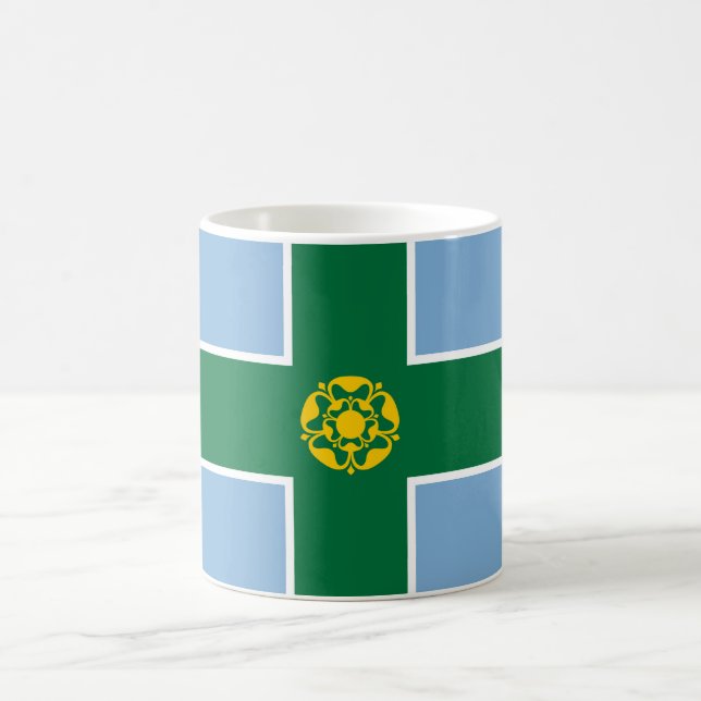 Taza De Café Bandera de Derbyshire (condado de Inglaterra, Rein (Centro)