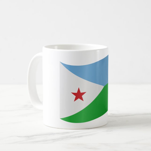 Taza De Café Bandera de Djibouti (Anverso izquierdo)