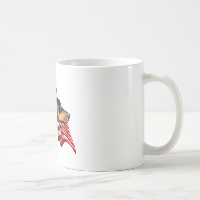 Taza De Café Bandera de Doberman Pinscher (Derecha)