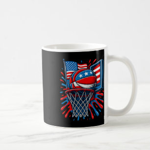 Taza De Café Bandera De Ee. UU. De Salpicadura De Color Rojo Bl