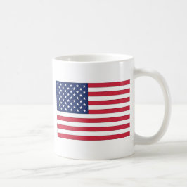 Taza De Café Bandera de EE. UU. Estados Unidos de América.