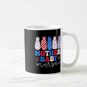 Taza De Café Bandera De Eeuu Madre Patriótica Enfermera Fuegos