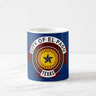 Taza De Café Bandera de El Paso (Texas)