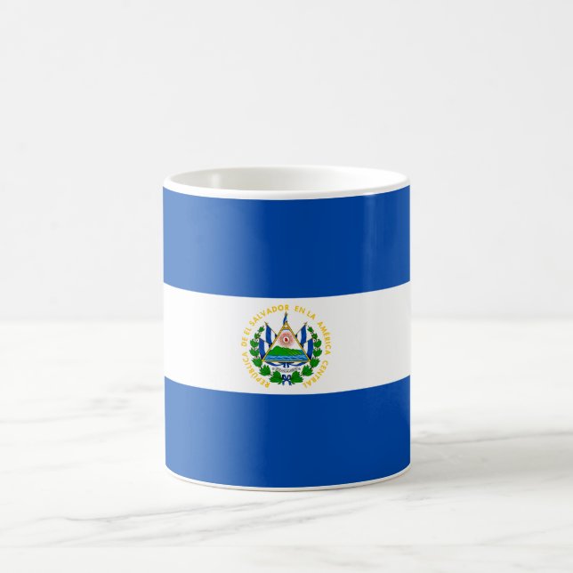 Taza De Café Bandera de El Salvador (Centro)