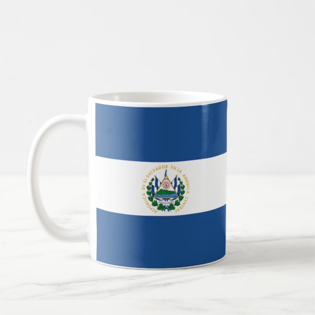 Taza De Café Bandera de El Salvador (Izquierda)